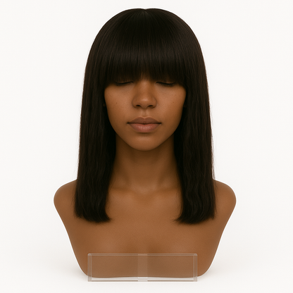 Straight Bang bob Wig